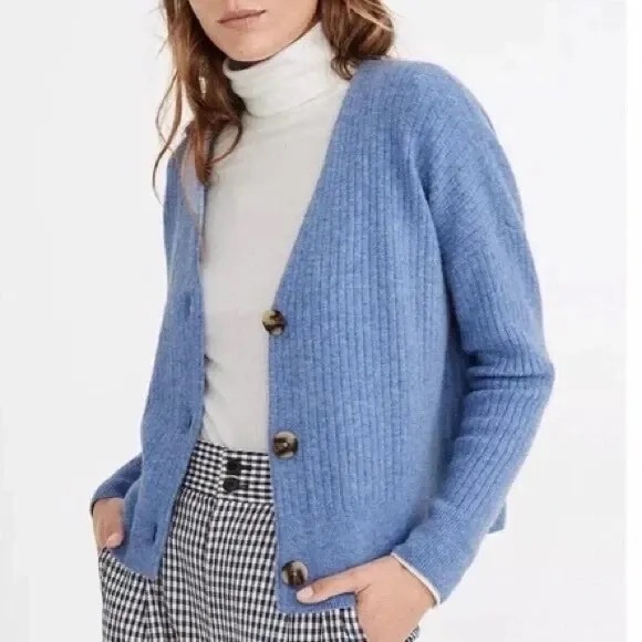 Cameron Ribbed Cardigan Sweater - Picture 2 of 3